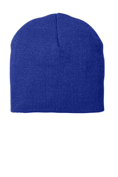 Port & Company CP91 Mens Beanie Athletic Royal Blue Flat Front