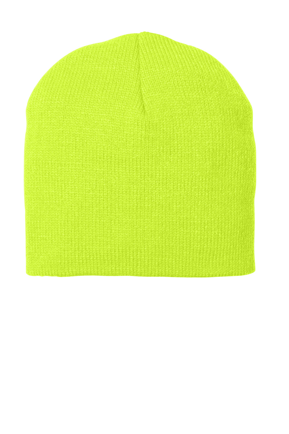 Port & Company CP91 Mens Beanie Neon Yellow Flat Front