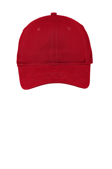 Port Authority CP96 Adjustable Hat Red Flat Front