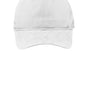 Port Authority Mens Adjustable Hat - White