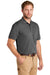 CornerStone CS4020P Mens Industrial Moisture Wicking Short Sleeve Polo Shirt w/ Pocket Charcoal Grey Model 3q