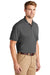 CornerStone CS4020 Mens Industrial Moisture Wicking Short Sleeve Polo Shirt Charcoal Grey Model 3q