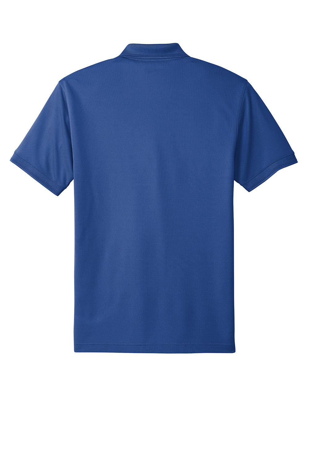 CornerStone CS4020 Mens Industrial Moisture Wicking Short Sleeve Polo Shirt Royal Blue Flat Back