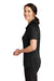 CornerStone CS411 Womens Select Tactical Moisture Wicking Short Sleeve Polo Shirt Black Model Side