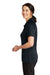 CornerStone CS411 Womens Select Tactical Moisture Wicking Short Sleeve Polo Shirt Dark Navy Blue Model Side