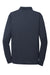 CornerStone CS412LS Mens Select Moisture Wicking Long Sleeve Polo Shirt Dark Navy Blue Flat Back