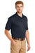 CornerStone CS412P Mens Select Moisture Wicking Short Sleeve Polo Shirt w/ Pocket Dark Navy Blue Model 3q