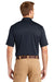 CornerStone CS412P Mens Select Moisture Wicking Short Sleeve Polo Shirt w/ Pocket Dark Navy Blue Model Back