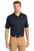 CornerStone CS412P Mens Select Moisture Wicking Short Sleeve Polo Shirt w/ Pocket Dark Navy Blue Model Front