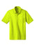 CornerStone CS412P Mens Select Moisture Wicking Short Sleeve Polo Shirt w/ Pocket Safety Yellow Flat Front