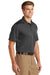 CornerStone CS412/TLCS412 Mens Select Moisture Wicking Short Sleeve Polo Shirt Charcoal Grey Model 3q