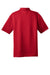 CornerStone CS412/TLCS412 Mens Select Moisture Wicking Short Sleeve Polo Shirt Red Flat Back