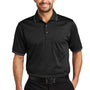 CornerStone Mens Select Moisture Wicking Short Sleeve Polo Shirt w/ Pocket - Black/Smoke Grey