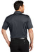 CornerStone CS415 Mens Select Moisture Wicking Short Sleeve Polo Shirt w/ Pocket Charcoal Grey/Light Grey Model Back