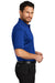 CornerStone CS415 Mens Select Moisture Wicking Short Sleeve Polo Shirt w/ Pocket Royal Blue/Black Model Side