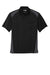 CornerStone CS416 Mens Select Moisture Wicking Short Sleeve Polo Shirt w/ Pocket Black/Charcoal Grey Flat Front