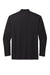 CornerStone CS418LS Mens Select Moisture Wicking Long Sleeve Polo Shirt Black Flat Back