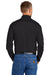 CornerStone CS418LS Mens Select Moisture Wicking Long Sleeve Polo Shirt Black Model Back