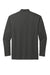 CornerStone CS418LS Mens Select Moisture Wicking Long Sleeve Polo Shirt Charcoal Grey Flat Back