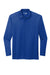 CornerStone CS418LS Mens Select Moisture Wicking Long Sleeve Polo Shirt Royal Blue Flat Front