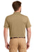 CornerStone CS418/TLCS418 Mens Select Moisture Wicking Short Sleeve Polo Shirt Tan Model Back