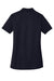 CornerStone CS419 Womens Select Moisture Wicking Short Sleeve Polo Shirt Dark Navy Blue Flat Back