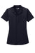 CornerStone CS419 Womens Select Moisture Wicking Short Sleeve Polo Shirt Dark Navy Blue Flat Front