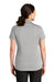 CornerStone CS419 Womens Select Moisture Wicking Short Sleeve Polo Shirt Light Grey Model Back