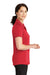 CornerStone CS419 Womens Select Moisture Wicking Short Sleeve Polo Shirt Red Model Side