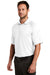 CornerStone CS420 Mens Select Tactical Moisture Wicking Short Sleeve Polo Shirt White Model 3q