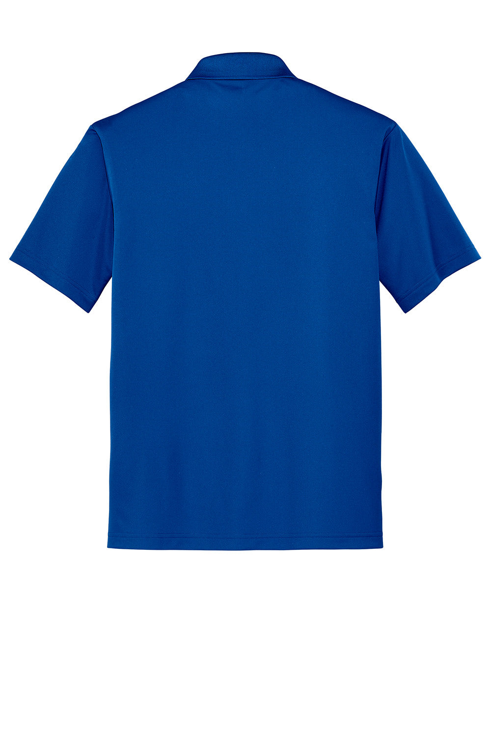 CornerStone CS421 Mens Gripper Moisture Wicking Short Sleeve Polo Shirt True Royal Blue Flat Back