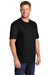 CornerStone CS430 Mens Short Sleeve Crewneck T-Shirt w/ Pocket Black Model 3q