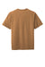 CornerStone CS430 Mens Short Sleeve Crewneck T-Shirt w/ Pocket Duck Brown Flat Back