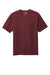 CornerStone CS430 Mens Short Sleeve Crewneck T-Shirt w/ Pocket Maroon Flat Front