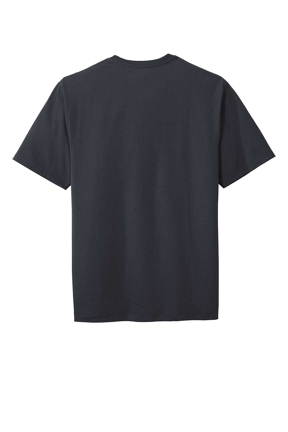 CornerStone CS430 Mens Short Sleeve Crewneck T-Shirt w/ Pocket Navy Blue Flat Back