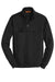 CornerStone CS626 Mens Fleece 1/4 Zip Sweatshirt Black Flat Front