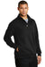 CornerStone CS626 Mens Fleece 1/4 Zip Sweatshirt Black Model 3q