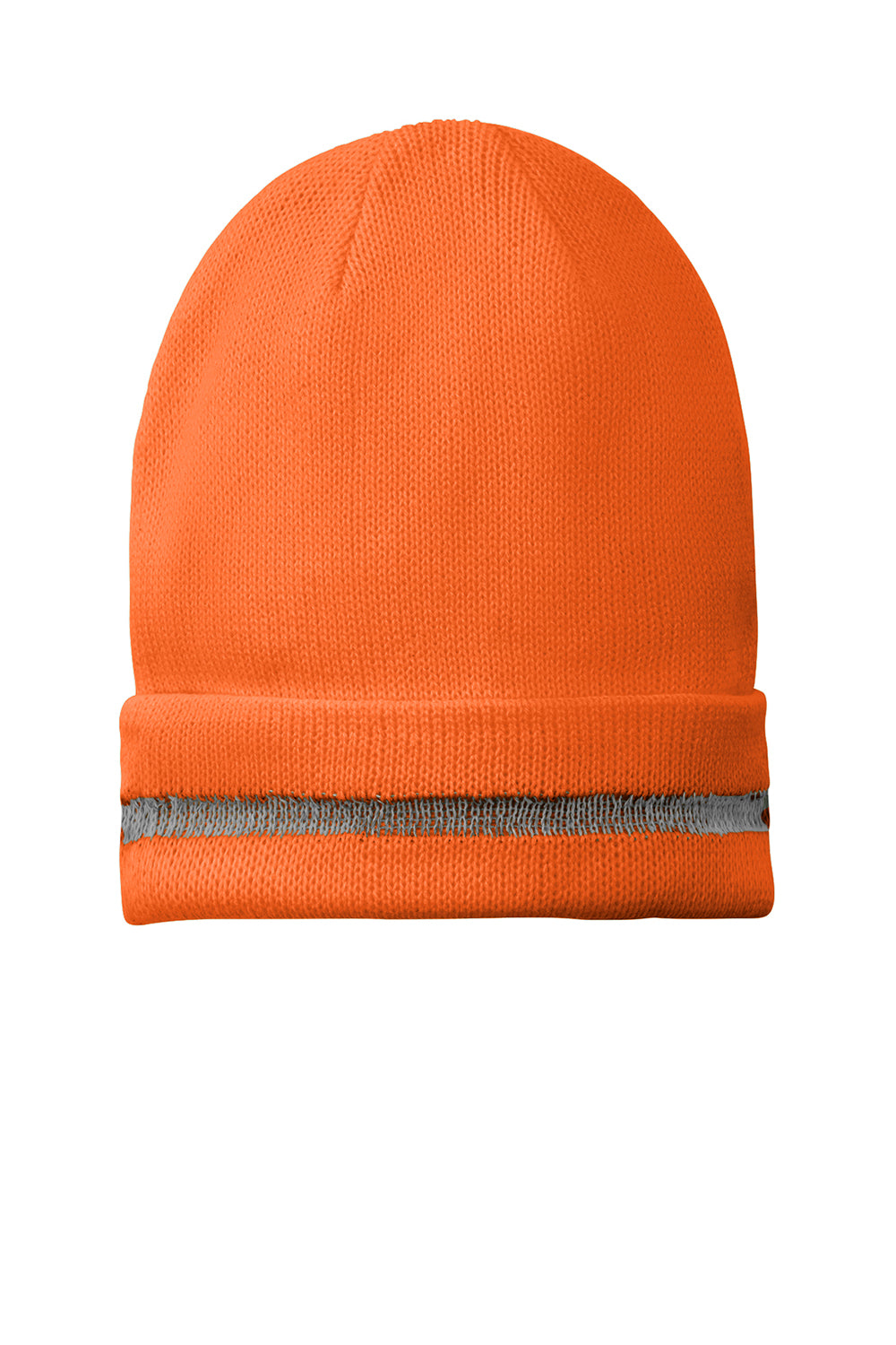 CornerStone CS800 Mens Enhanced Visibility Beanie Safety Orange Flat Front