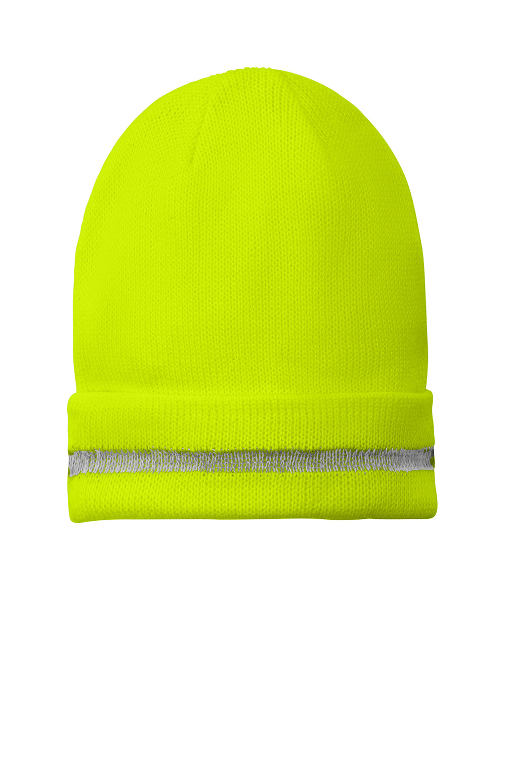 CornerStone CS800 Mens Enhanced Visibility Beanie Safety Yellow Flat Front