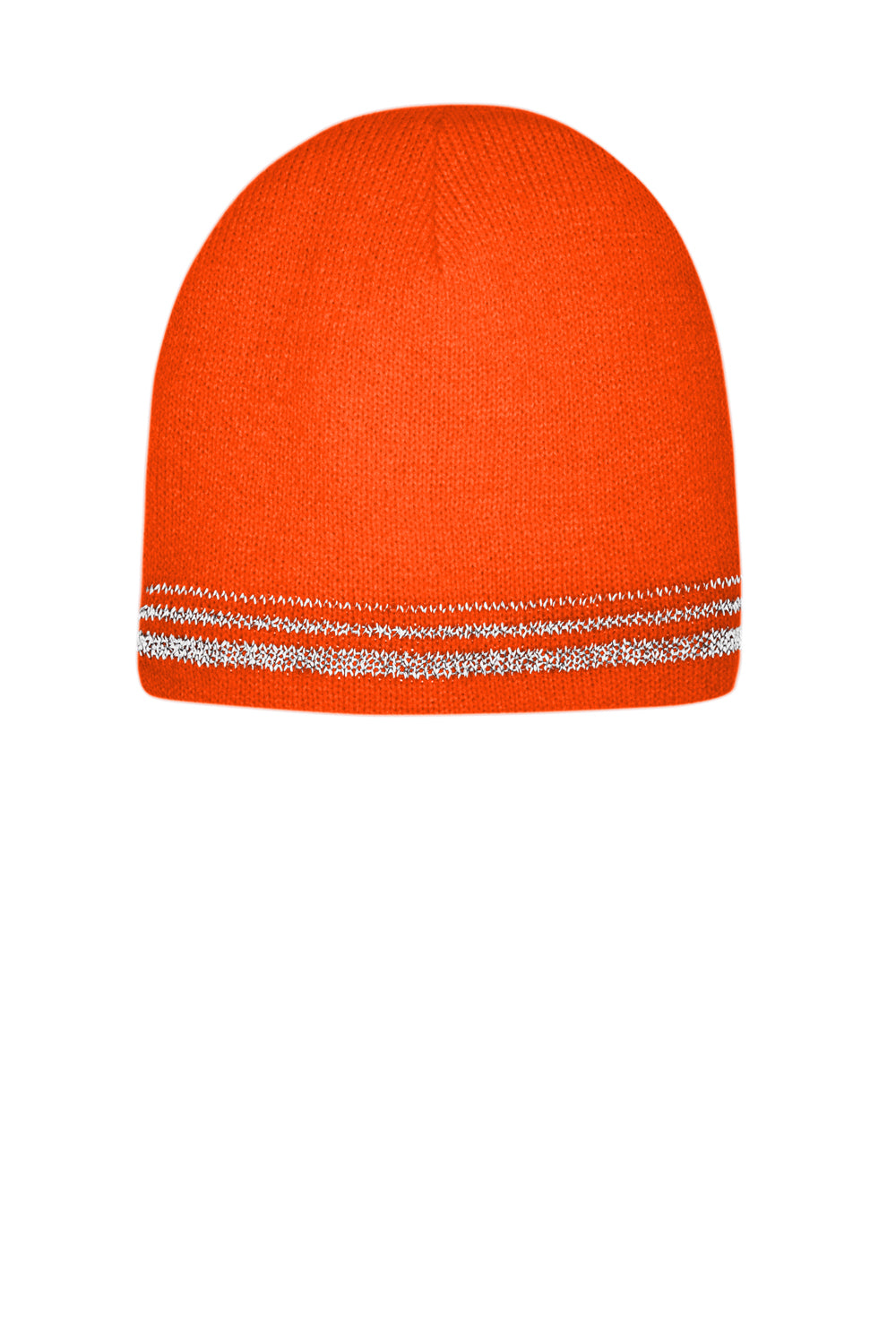 CornerStone CS804 Mens Lined Enhanced Visibility Beanie Safety Orange Flat Front