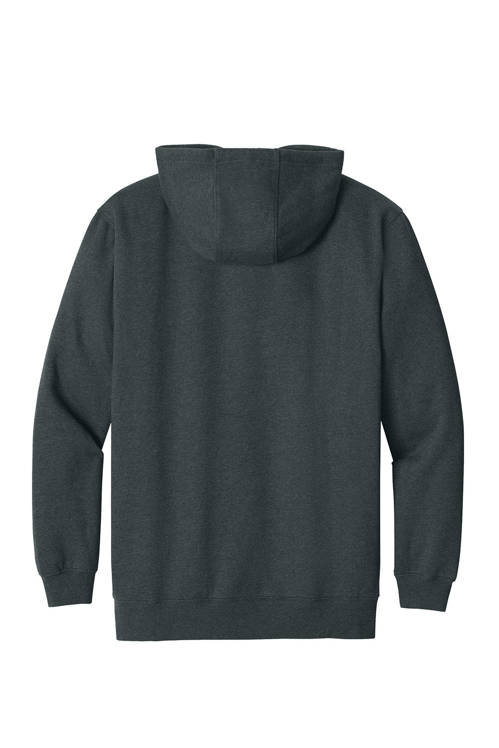 CornerStone CSF630 Mens Tough Fleece Hooded Sweatshirt Hoodie Heather Charcoal Grey Flat Back