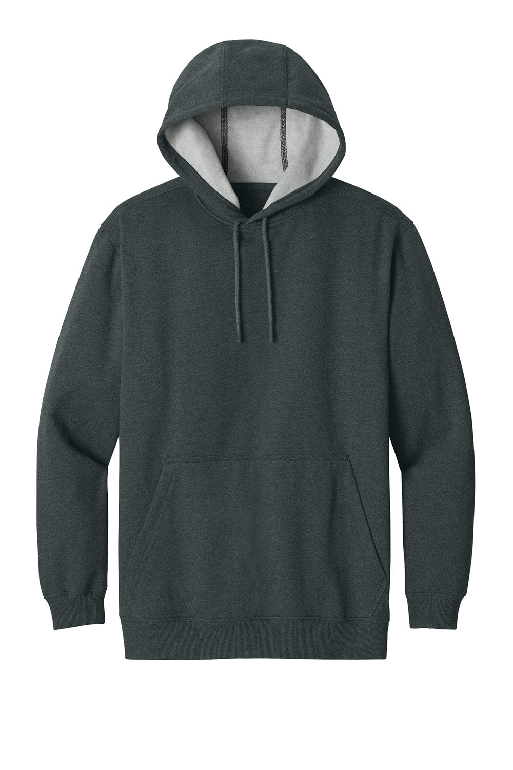 CornerStone CSF630 Mens Tough Fleece Hooded Sweatshirt Hoodie Heather Charcoal Grey Flat Front