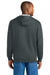 CornerStone CSF630 Mens Tough Fleece Hooded Sweatshirt Hoodie Heather Charcoal Grey Model Back