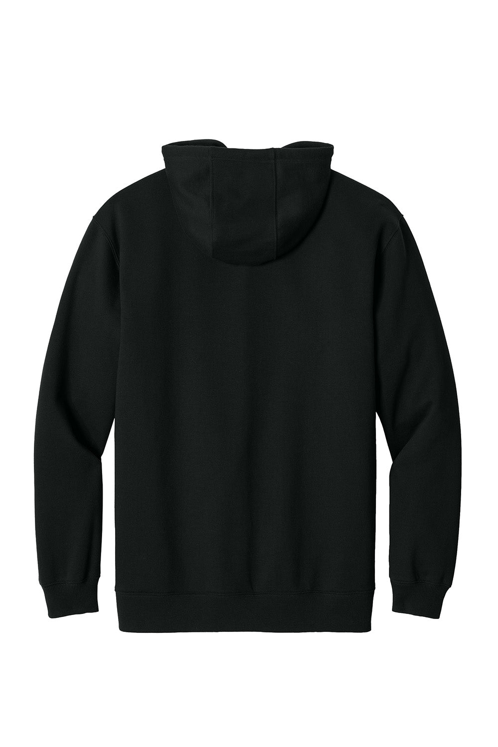 CornerStone CSF631 Mens Tough Fleece Full Zip Hooded Sweatshirt Hoodie Black Flat Back