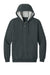 CornerStone CSF631 Mens Tough Fleece Full Zip Hooded Sweatshirt Hoodie Heather Charcoal Grey Flat Front