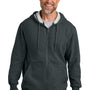 CornerStone Mens Tough Fleece Full Zip Hooded Sweatshirt Hoodie w/ Pockets - Heather Charcoal Grey - COMING SOON