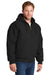 CornerStone CSJ41 Mens Duck Cloth Full Zip Hooded Jacket Black Model 3q