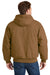 CornerStone CSJ41 Mens Duck Cloth Full Zip Hooded Jacket Duck Brown Model Back