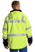 CornerStone CSJ503 Mens Enhanced Visibility Waterproof Full Zip Jacket Safety Yellow Model Back