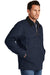 CornerStone CSJ50 Mens Duck Cloth Full Zip Jacket Navy Blue Model 3q